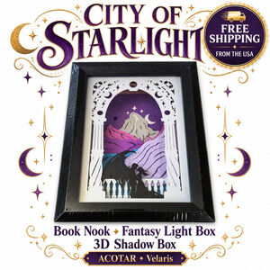 City of Starlight Book Nook ACOTAR Velaris Fantasy Light Box 3D Shadow Box Decor